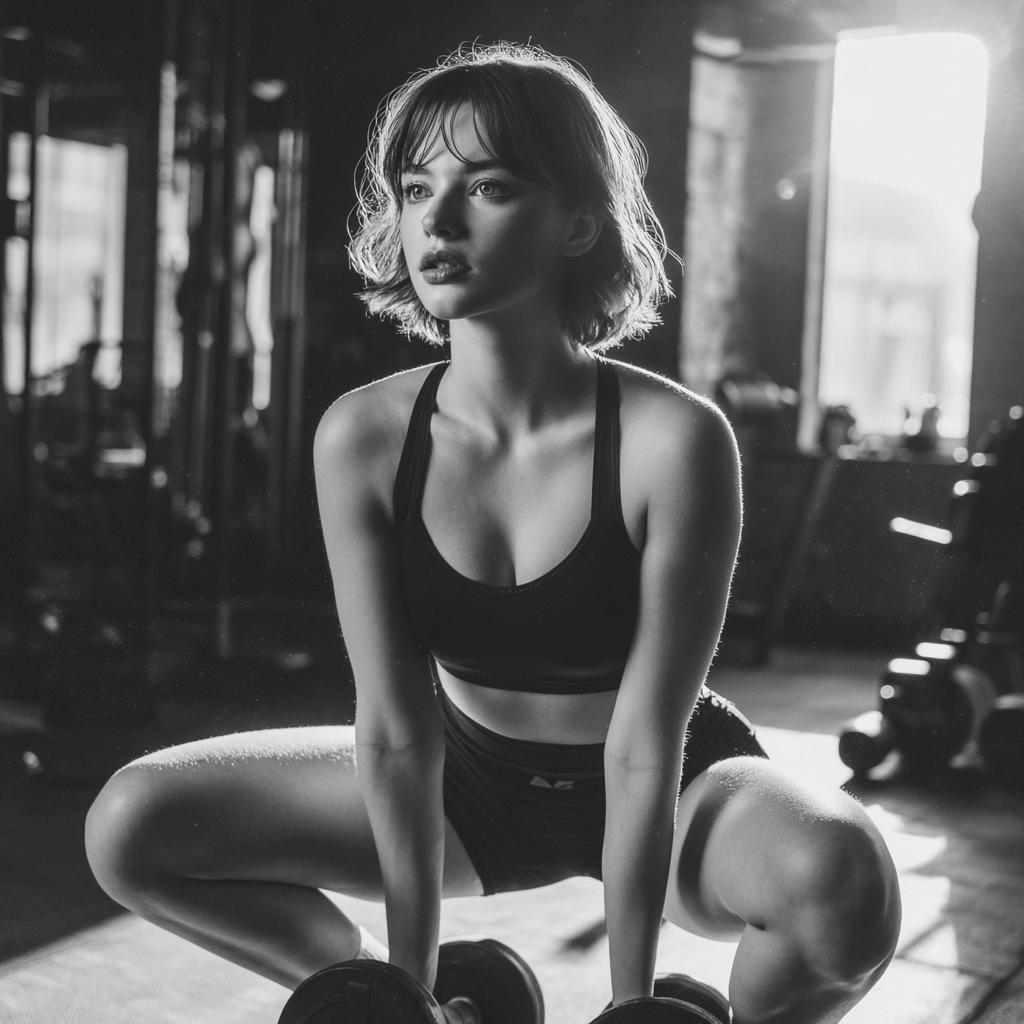 Професійне фітнес тренування в спортзалі